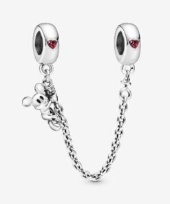 Cadena de seguridad en plata de ley Mickey Escalador