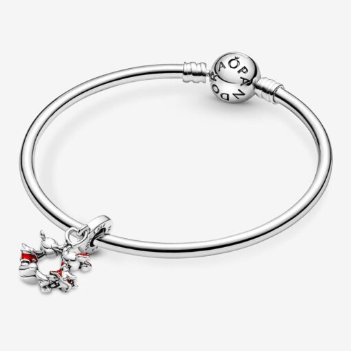 Charm Colgante Beso de Mickey y Minnie Mouse de Disney - Imagen 4