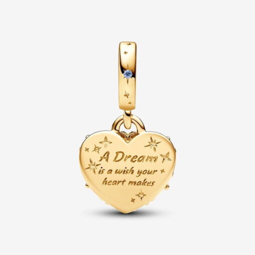 Charm Colgante Doble Carroza y Corazón de La Cenicienta de Disney - Imagen 4