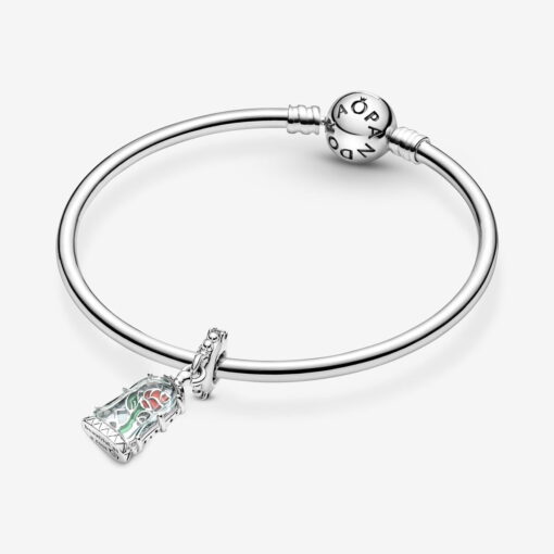 Charm Colgante Rosa Encantada de La Bella y la Bestia de Disney - Imagen 5