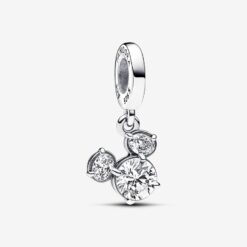 Charm Colgante Silueta Cabeza Brillante de Mickey Mouse