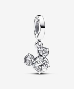 Charm Colgante Silueta Cabeza Brillante de Mickey Mouse