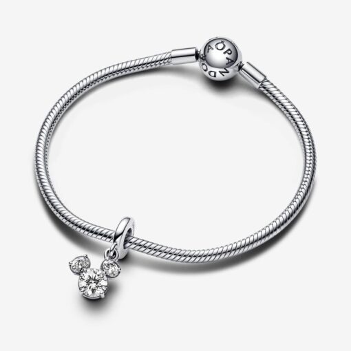 Charm Colgante Silueta Cabeza Brillante de Mickey Mouse