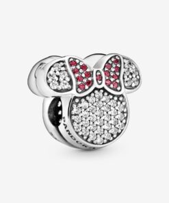 Charm de Clip Pavé de Orejas y Lazo de Minnie Mouse de Disney