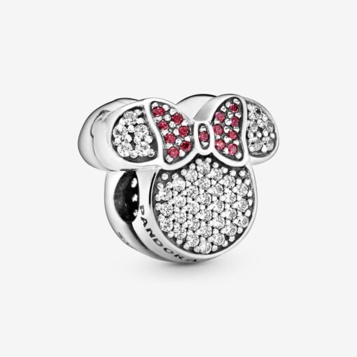Charm de Clip Pavé de Orejas y Lazo de Minnie Mouse de Disney