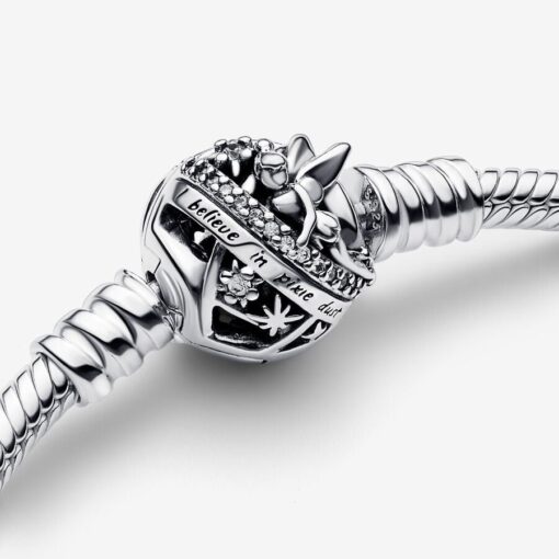 Pulsera Cadena de Serpiente con Cierre Campanilla de Disney - Imagen 4