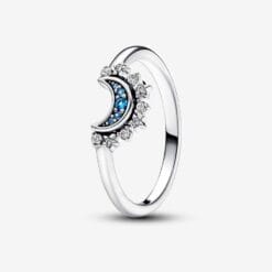 Anillo Luna Celestial Azul