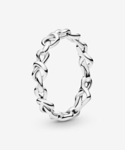Anillo en plata de ley Corazones Anudados