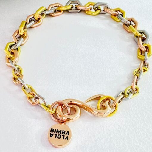 Bimba y Lola Collar Corto con Cadena Hexagonal