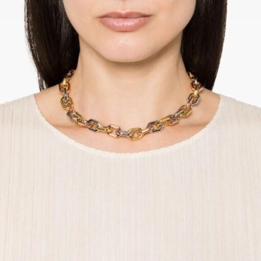 Bimba y Lola Collar Corto con Cadena Hexagonal