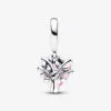 Charm Colgante Árbol de la Familia y Corazón Rosa