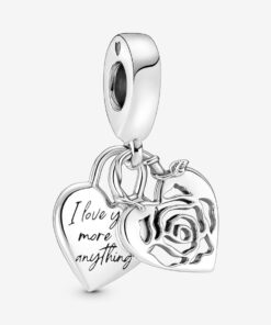 Charm Colgante Candado Corazón