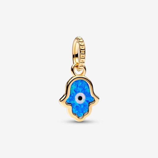 Charm Colgante Hamsa Azul