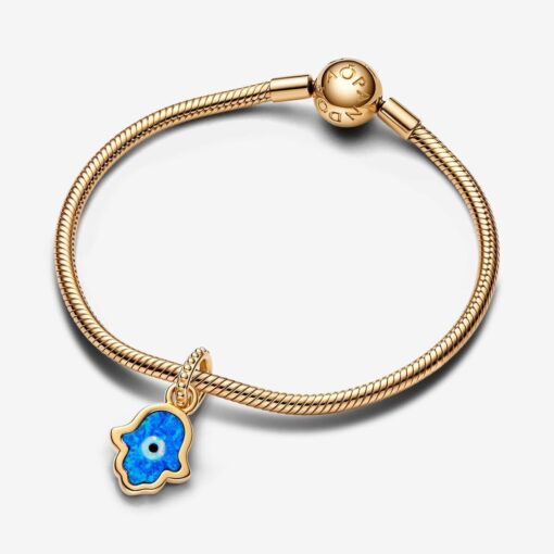 Charm Colgante Hamsa Azul