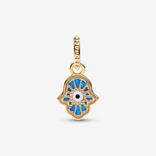 Charm Colgante Hamsa Azul