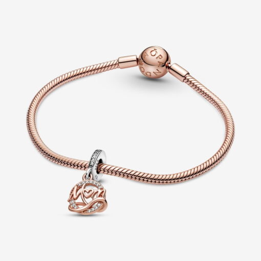 Charm Colgante Mamá en Dos Tonos