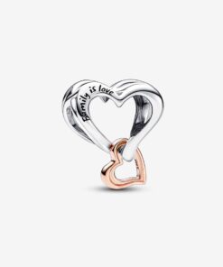 Charm Corazón Infinito en Filigrana en Dos Tonos