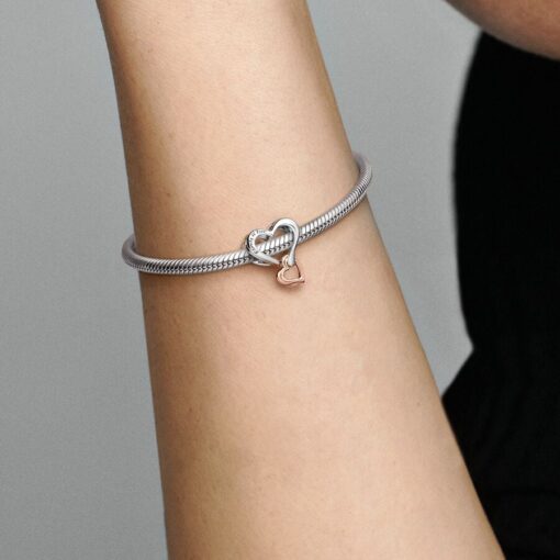 Charm Corazón Infinito en Filigrana en Dos Tonos - Imagen 2