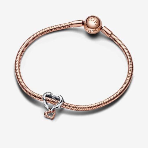 Charm Corazón Infinito en Filigrana en Dos Tonos - Imagen 4