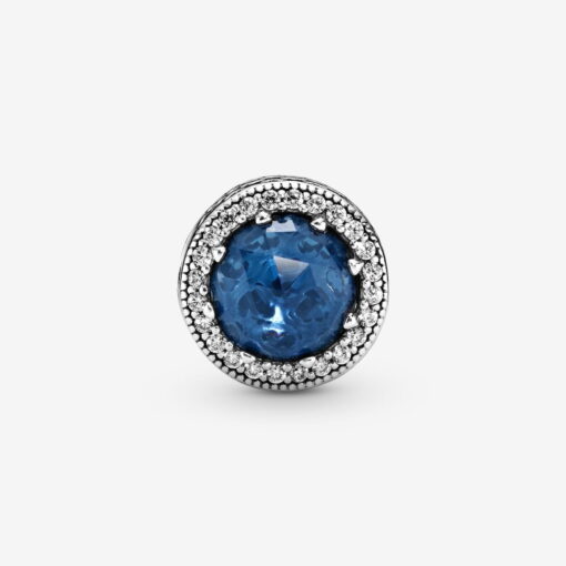 Charm Corazones Brillantes Azul Luz de Luna - Imagen 4