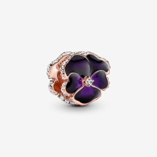 Charm Flor Pensamiento Morado