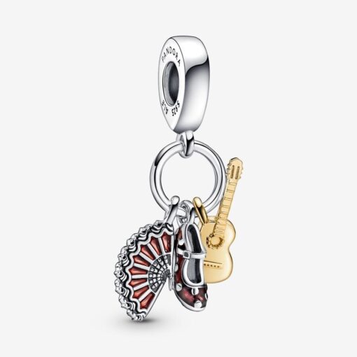 Charm colgante Guitarra Española Zapato Flamenco y Abanico