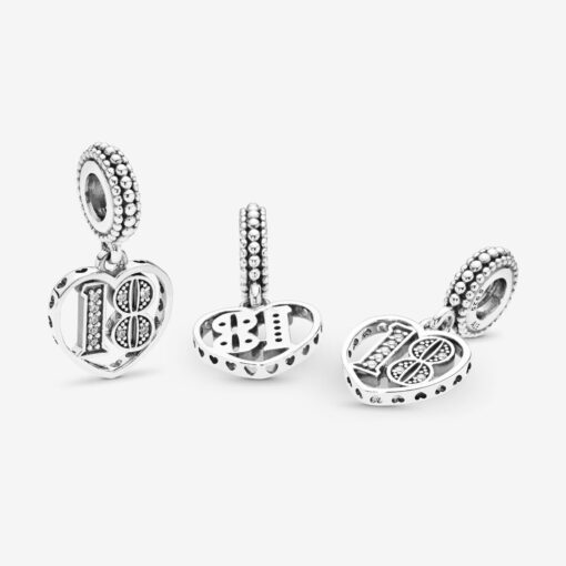 Charm colgante en plata de ley 18 Años de Amor - Imagen 4