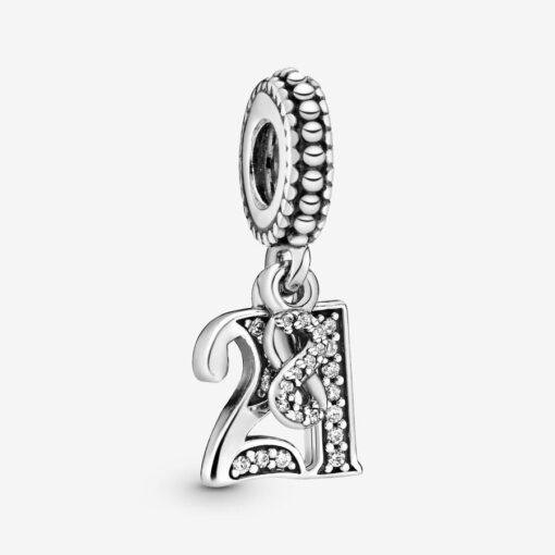 Charm colgante en plata de ley 21 Años de Amor