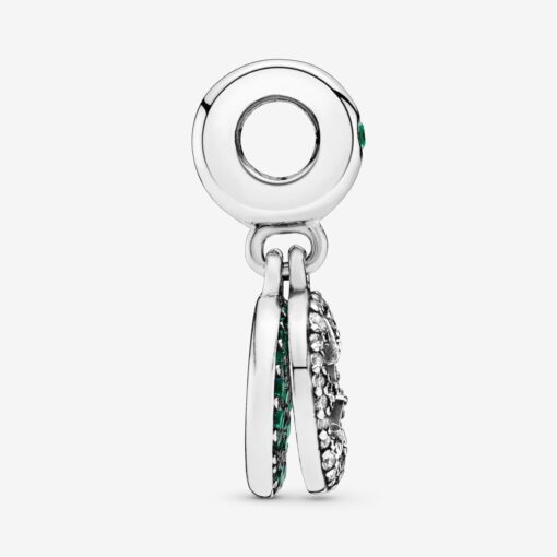 Charm Colgante en Plata de ley Trébol Brillante