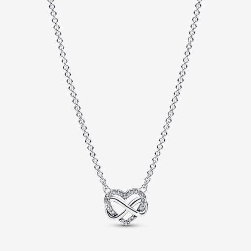 Collar Corazón Infinito Brillante