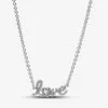 Collar Love Escrito a Mano Brillante