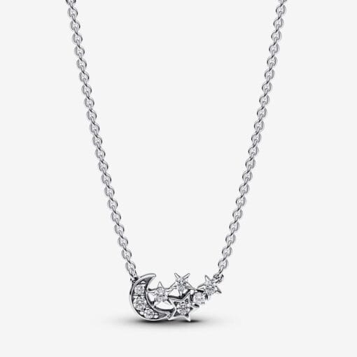 Collar Luna y Estrella Brillantes