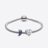 Charm Pluma Curvada Azul