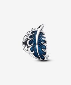 Charm Pluma Curvada Azul