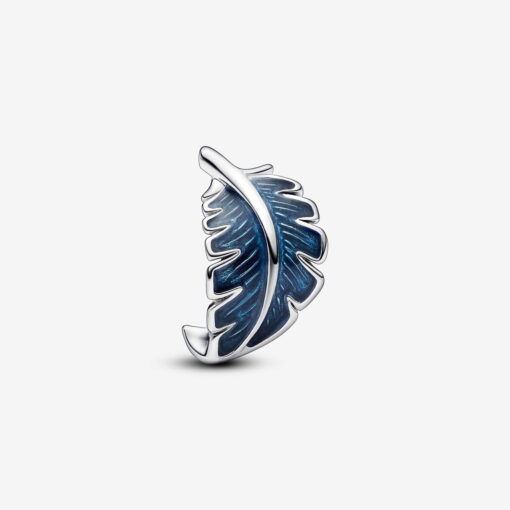 Charm Pluma Curvada Azul