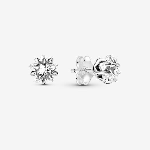 Aretes de Botón Estrellas Celestiales Brillantes