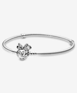Pulsera Moments en plata de ley Retrato de Minnie Brillante