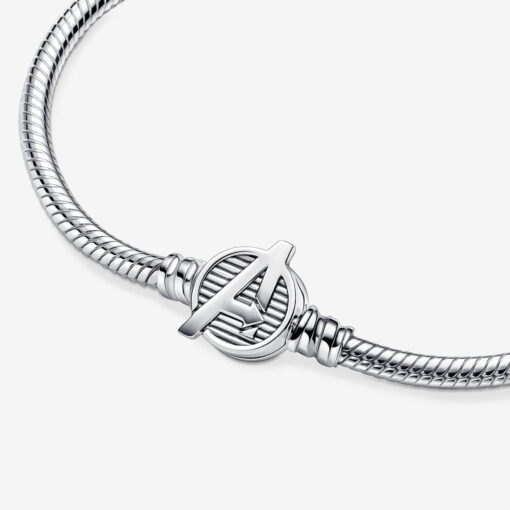 Pulsera Cadena de Serpiente Cierre Logo Los Vengadores de Marvel