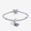 Pulsera Pandora Moments Cadena de Serpiente Cierre Mariposa