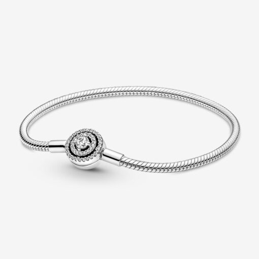 Pulsera Pandora Moments Cadena de Serpiente Halo - Imagen 3