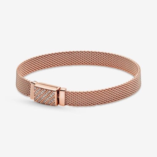 Pulsera de Pandora Reflexions en con Cierre Largo en Pavé