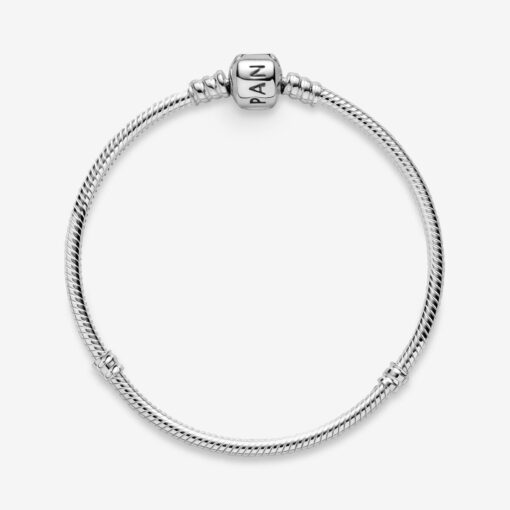 Pulsera de Plata de Ley y Cierre Pandora en Plata de Ley