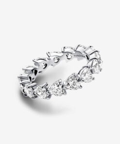 Alternative view of Anillo Eternidad Fila de Corazones
