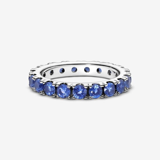 Anillo Eternity Brillante Azul - Imagen 4