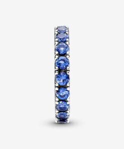 Alternative view of Anillo Eternity Brillante Azul