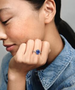 Anillo de compromiso Halo Brillante