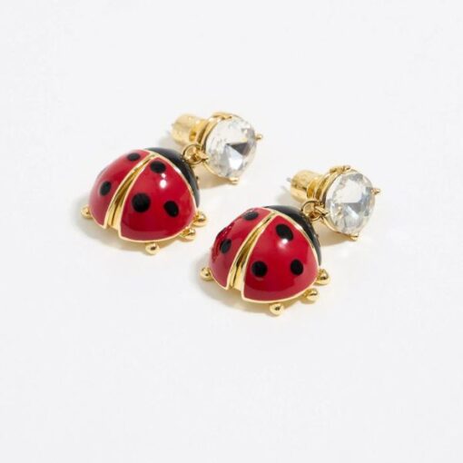 Bimba y Lola Aretes Cristal y Catarina Rojos