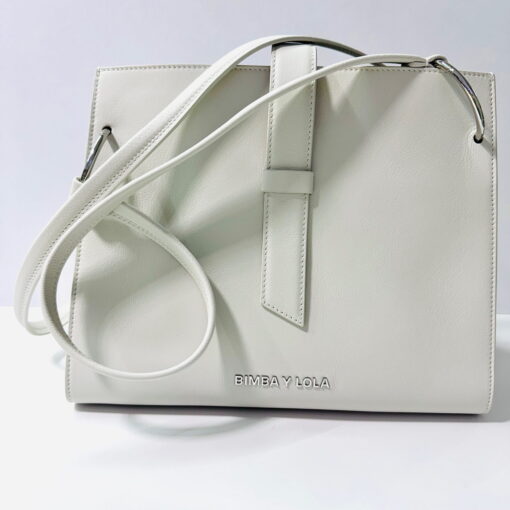 Bimba y Lola Bolsa Shopper Grande Piel Blanca - 241BBBJ8J.10060