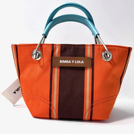 Bimba y Lola Bolsa de mano mini Jacquard Naranja - 241BBXJ6X.10150