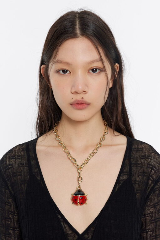 Bimba y Lola Collar Cadena Y Catarina Roja - Imagen 6